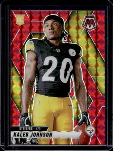 2025 Mosaic Kaleb Johnson Rookie Variation RC Red Rookie #289 Steelers - Picture 1 of 2