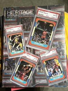 Michael Jordan 1986 Fleer Psa 10 Heritage Summer Sports Card Auctions Book... - Bild 1 von 14
