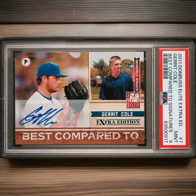 (POP 1) 2011 Donruss Elite/25 Gerrit Cole Rookie Auto Psa 9  Foto 1 de 2