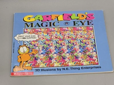 Garfield 's Magic Eye 3D Illusions N.E. Thing Enterprises Jim Davis 1995 PB - Image 1 of 4