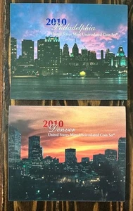2010 US Mint Set 28 Coin Uncirculated Set Complete Philadelphia & Denver W/ OGP - Picture 1 of 3
