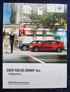 BMW 1er Preisliste 9.2011  Modelle: 116i, 118i, 116d, 118d, 120d - Picture 1 of 2