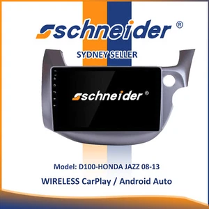 10" WIRELESS CARPLAY ANDROID AUTO RADIO GPS SAT NAV BT FOR HONDA JAZZ 2008-2013 - Picture 1 of 3