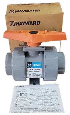 New Hayward TB2300T 3" True Union Ball Valve CPVC Triton THD VIT LB306 FREE SHIP - Image 1 of 4
