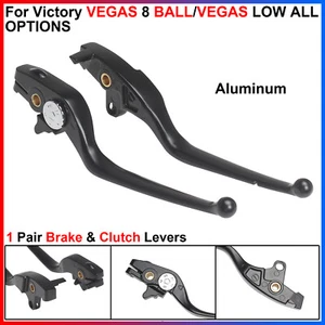 For Victory VEGAS 8 BALL/VEGAS LOW ALL OPTIONS - 1 Pair of Brake & Clutch Levers - Picture 1 of 8
