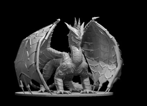 Gingerbread Dragon Monster Manual 28mm Scale DND D&D Tabletop Mini - Picture 1 of 1