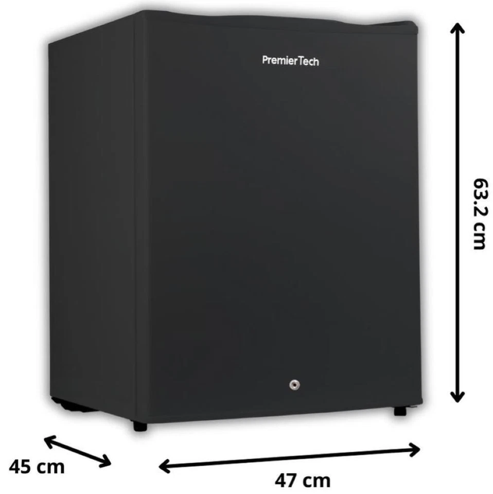 PremierTech PT-FR43BK Mini Freezer Nero Congelatore con chiave 42 litri da -24° - Immagine 1 di 4