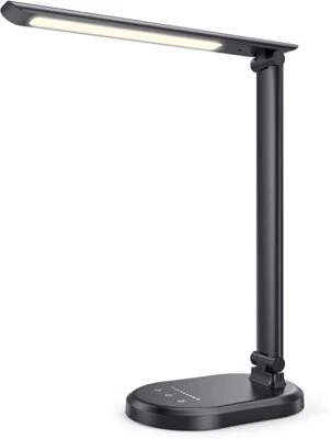 Tischlampe LED für Büro Tischlampe mit USB-Aufladung - Desk Lamp 10 Stufen - Bild 1 von 4