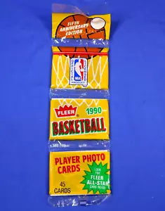 1990 FLEER BASKETBALL RACK PACK WITH BARKLEY, MCHALE FRONT & BIRD AS BACK - Picture 1 of 5