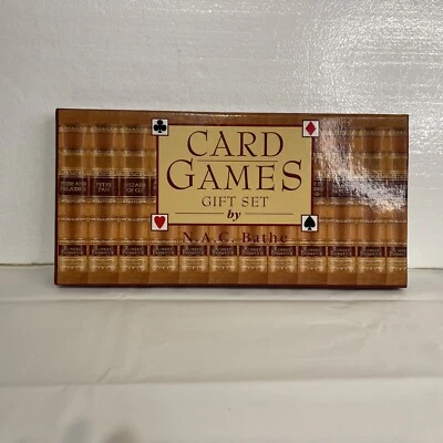 Card Games Gift Set by N.A.C. Bathe, 2 Decks of Cards and Easy Rule Book NIB - Image 1 of 4