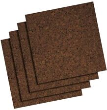 Cork Tiles, Cork Board, 12' x 12', Corkboard, Wall Bulletin Boards, Dark, 4 Pack