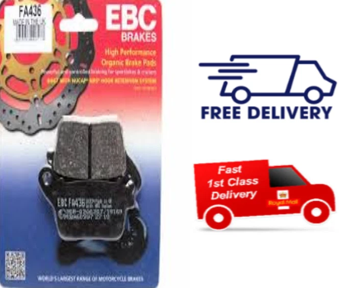 FITS Yamaha YZF R1 2015-2020 2021 EBC Organic REAR Disc Brake Pads FA436 X1 SET — 第 1/1 张图片