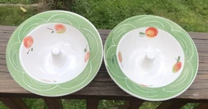Lillian Vernon Apple Baking Bowls Baked Apple Cookers.Bakers.Made in Italy. Fall - Picture 1 of 6