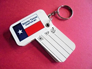 Cool Vintage Telephone Pioneers of America South Texas #64 Address Book Keychain - Bild 1 von 3