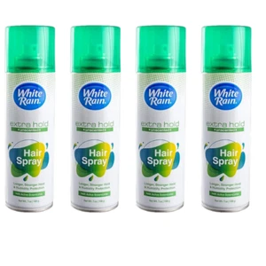 White Rain Hair Spray Extra Hold Unscented Aerosol 7oz. Pack of 4 - Picture 1 of 1