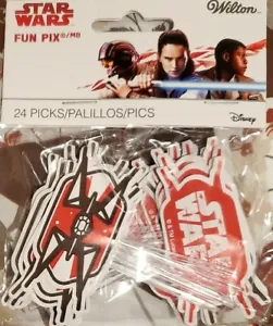 Wilton Disney Star Wars Fun Pix - Cupcake Toppers - 24 ct - NEW - Picture 1 of 3