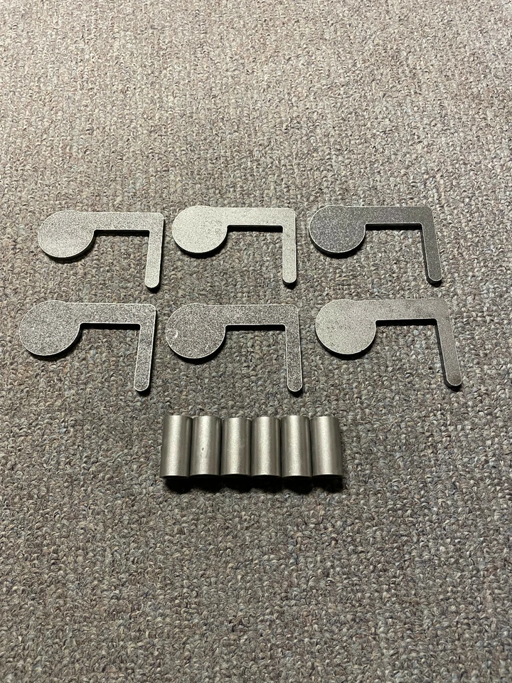 OWL CREEK FABRICATION AR500 Steel Target 22cal Dueling Tree DIY Kit 6pc 2"x1/4 Paddles with Tubes! USA