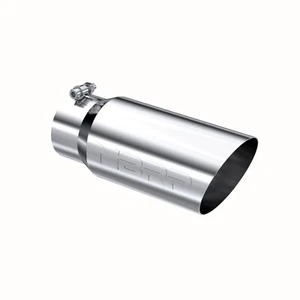 Punta de escape de acero inoxidable MBRP 12"" 4"" entrada 5"" OD ángulo pared individual T5052 - Imagen 1 de 4