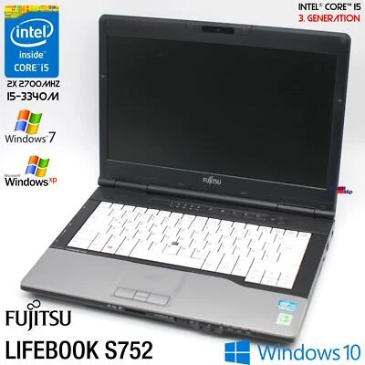 FUJITSU LIFEBOOK S752 14" HD INTEL CORE I5 3340M 250GB HDD 8GB WINDOWS 7 PRO 64 - Immagine 1 di 4