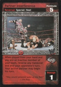 WWE: Partner Interference (SS2) [Played] card type Reversals Raw Deal Wrestling  - Picture 1 of 1