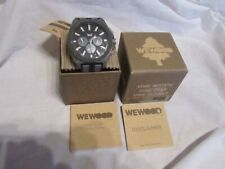 Wewood Phoenix Chrono Cotton Fiber Wristwatch; Teak Black