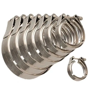 V-Band Clamp Stainless Steel 1.5-6.0In Anti-Rust Temperature Resistance Exhaust- - Picture 1 of 23
