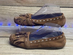 American Eagle Outfitters Size 9 Eu 40  Moccasins / Sandles Brown Leather Flats - Picture 1 of 10