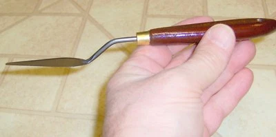 PINTURA Arte Artista Paleta CUCHILLO 2.5" Punta Redonda Hoja Mango Madera DALER ROWNEY Foto 1 de 4