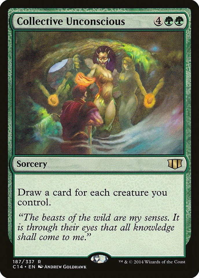 Collective Unconscious Commander 2014 PLD Green Rare MAGIC MTG CARD ABUGames - Image 1 of 1