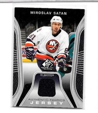 MIROSLAV SATAN 2006-07 SP GAME USED EDITION AUTHENTIC FABRICS GAME USED JERSEY