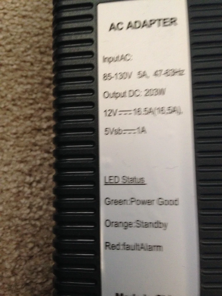 POWER ADAPTER FOR MICROSOFT XBOX 360 60 GB CONSOLE - Image 1 of 1
