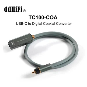 DD ddHiFi TC100-COA USB-C Buchse auf Digital Cinch Koaxial Konverter Audiokabel - Bild 1 von 6