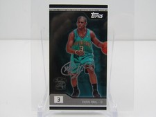 CHRIS PAUL 2008-09 TOPPS BASKETBALL MINI AUTOGRAPH AUTO! NEW ORLEANS HORNETS!!