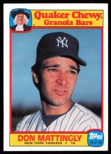 1986 Topps Quaker Granola Don Mattingly New York Yankees #18 - Picture 1 of 2