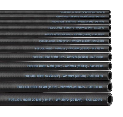 Benzinschlauch Ölschlauch Kraftstoffschlauch Dieselschlauch Meterware SAE J30 R6 - Bild 1 von 4