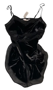 Victoria's Secret Nachthemd schwarz transparent 100 % SEIDE Damen XS neu mit Etikett - Bild 1 von 13