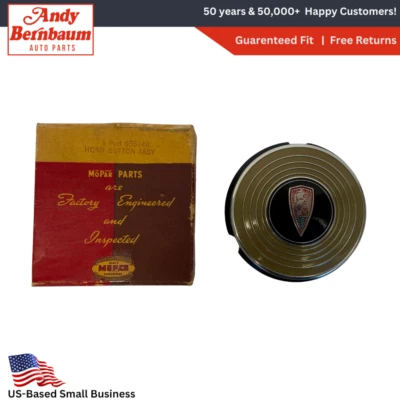 1942 年普利茅斯 P14C 特别豪华方向盘喇叭纽扣装饰 955148 NOS — 第 1/4 张图片