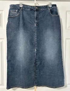 U.S. polo assn. skirt woman size 24 jean denim modest - Picture 1 of 3