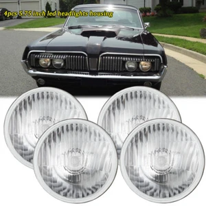 5.75" Round LED Headlights Hi/Lo Housing for Mercury Cougar 67-76 Monterey Comet - Bild 1 von 16