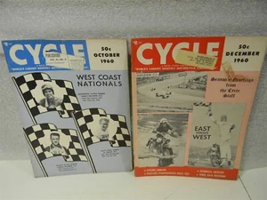 Floyd Clymer's Cycle Magazine Oct. Dec. 1960 Motorcycle Lot of 2 - M70 - Bild 1 von 10