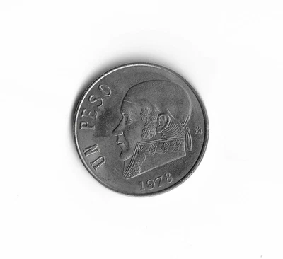 México 1978 - 1 peso - 585 - cobre níquel - 9 g Foto 1 de 2