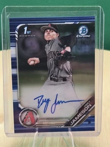 Bowman Draft 2019 #CDA-DJ Drey Jameson cromo refractor azul automático/150 Arizona - Imagen 1 de 3