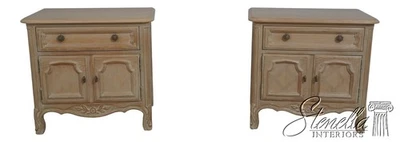 70041: Pair Of DREXEL Cabernet Blanc French Provincial Nightstands - Image 1 of 4