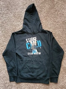 Stone Cold Steve Austin Hoodie Kids Medium Black Long Sleeve - Picture 1 of 5