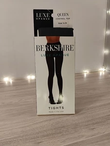 Berkshire Luxe Opaque Queen Tights 1X-2X Dark Grey Control Top Pantyhose USA - Picture 1 of 2