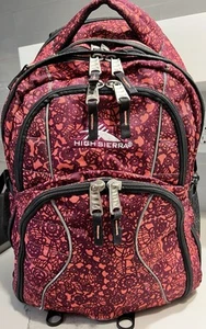 High Sierra Tech Spot Suspension Strap Purple Org Backpack Bookbag Laptop Sleeve - Picture 1 of 11