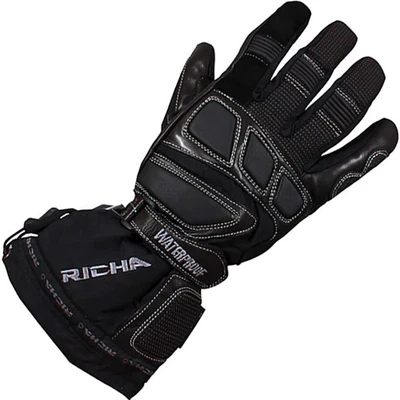 Richa Carbon Winter Thermal Waterproof Motorcycle Motorbike Gloves - Black - Image 1 of 2