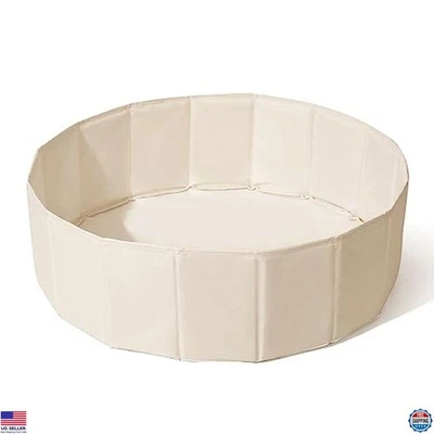 31" Beige Ball Pit Play Tent for Toddlers & Pets - Collapsible Playpen & Pool - Image 1 of 4