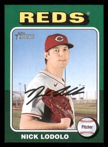 2024 Topps Heritage Green Border #707 Nick Lodolo Cincinnati Reds - Picture 1 of 2