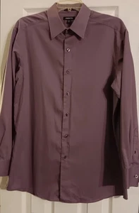 Top manga larga con botones púrpura claro Liz Claiborne talla 16,5 - Imagen 1 de 5